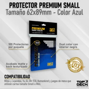 Protector Premium Small 62x89mm color Azul