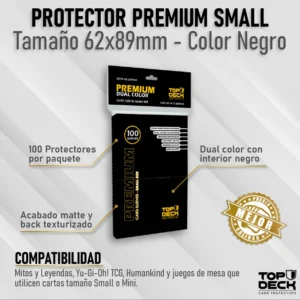 Protector Premium Small 62x89mm color Negro