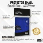 Protector Small 62x89mm color Azul