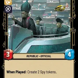 Trade Federation Delegates Foil -STWU SEC Ingles