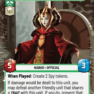 Queen Amidala HyperSpace Foil -STWU SEC Ingles