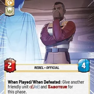 Rebel Propagandist HyperSpace Foil -STWU SEC Ingles