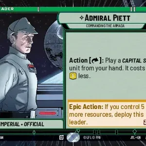 Admiral Piett Hyperspace STWU JTL Ingles