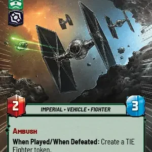 TIE Ambush Squadron Hyperspace Foil STWU JTL Ingles
