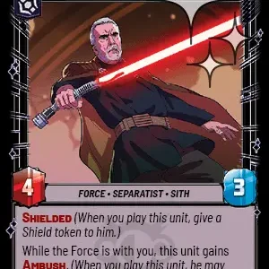Darth Tyranus FOIL STWU LOF INGLES