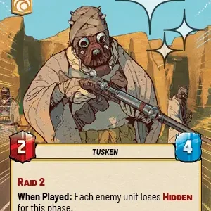 Tusken Tracker HYPERSPACE FOIL STWU LOF INGLES