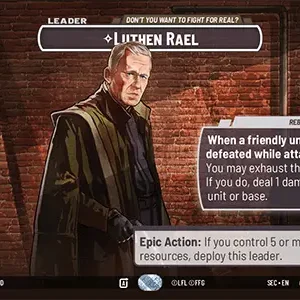 Luthen Rael - Don't You Want To Fight For Real? Lider (Showcase) - Secrets of Power (SEC)