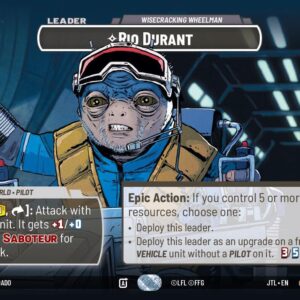 Rio Durant - Wisecrack Wheelman Lider (Showcase) - Jump to Lightspeed (JTL)