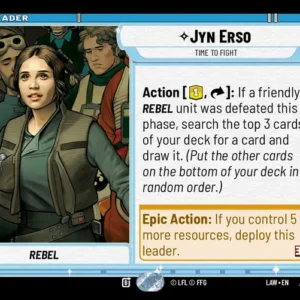 Jyn Erso - Time to Fight Leader - A Lawless Time (LAW)