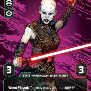 Asajj Ventress - Reluctant Hunter - A Lawless Time (LAW) Prestige Foil